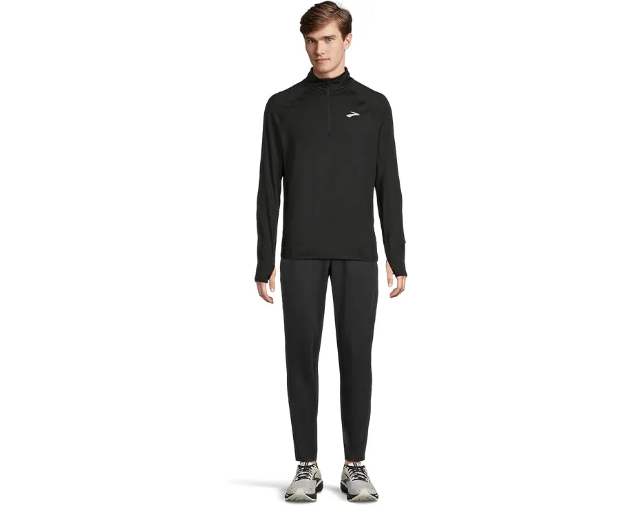 Куртка Brooks Dash 1/4 Zip 3.0 с воротником стойкой и отверстиями для большого пальца