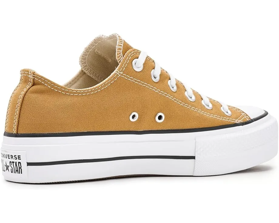 Кроссовки Converse Chuck Taylor All Star Lift Platform Low Top с платформой и круглым носком
