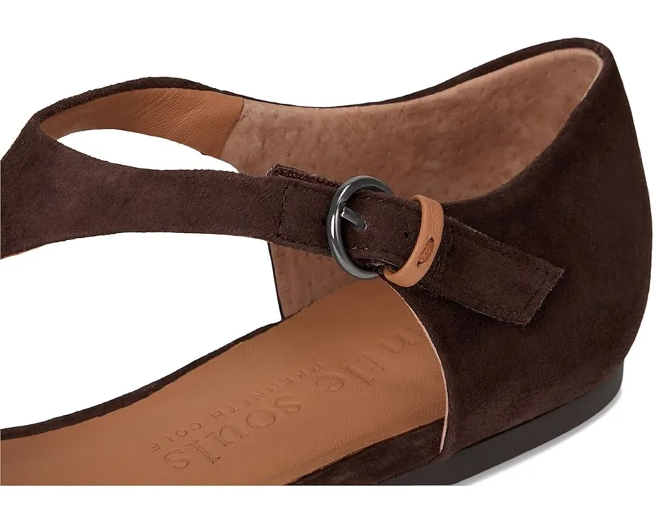 Балетки Gentle Souls Wyatt с ремешком и квадратным носком из премиальной кожи