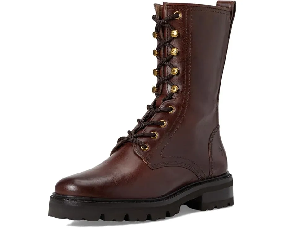 Ботинки Frye Olivia Combat на шнуровке с массивным каблуком 3.8 см