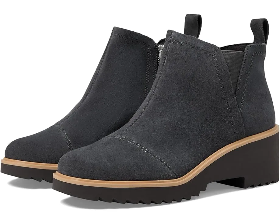 Ботинки TOMS Maude на платформе из замши с боковой молнией