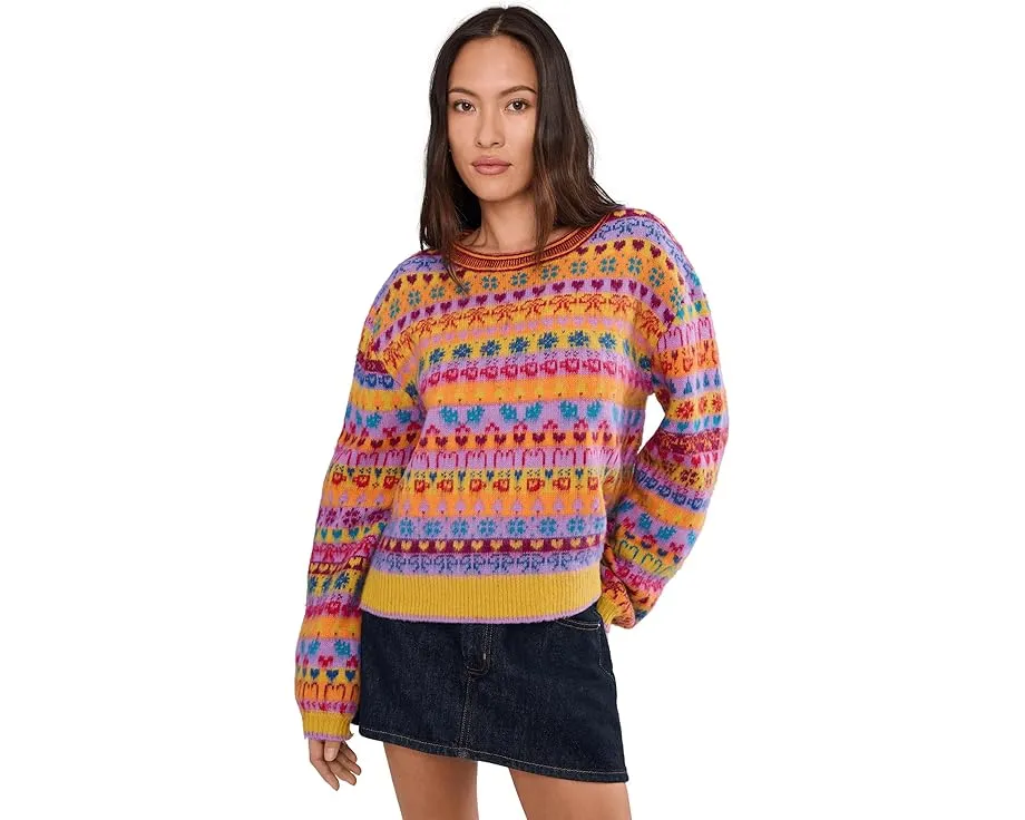 Свитер Free People Favorite Things с круглой горловиной и узором