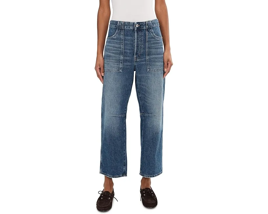 Брюки Madewell Military Darted Barrel In Irmo с широкими штанинами и высокой посадкой
