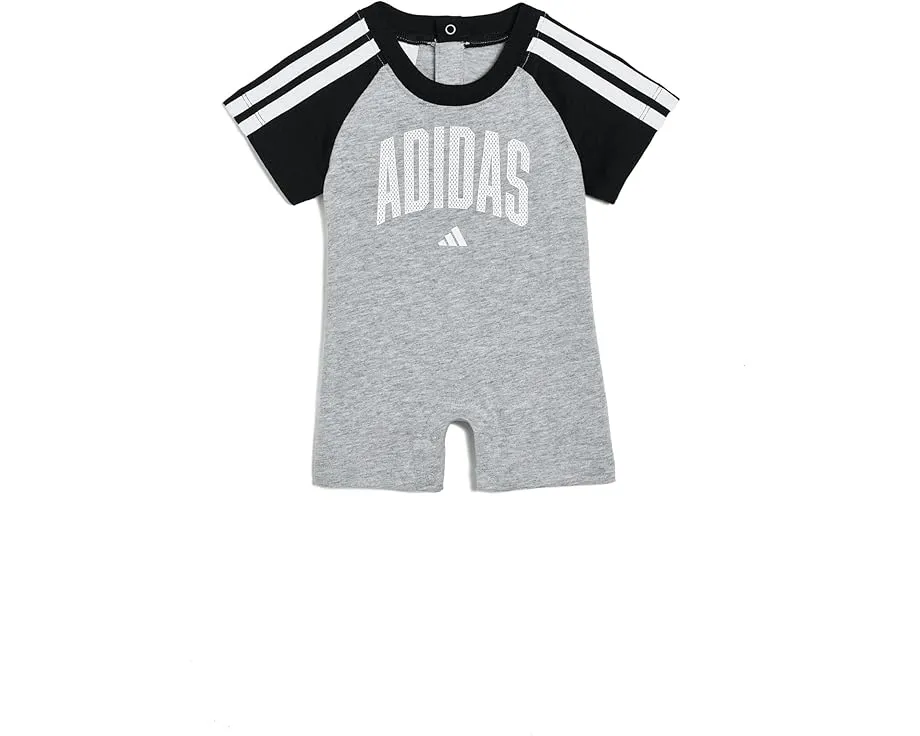 Комбинезон adidas для малышей с регланными рукавами и полосками