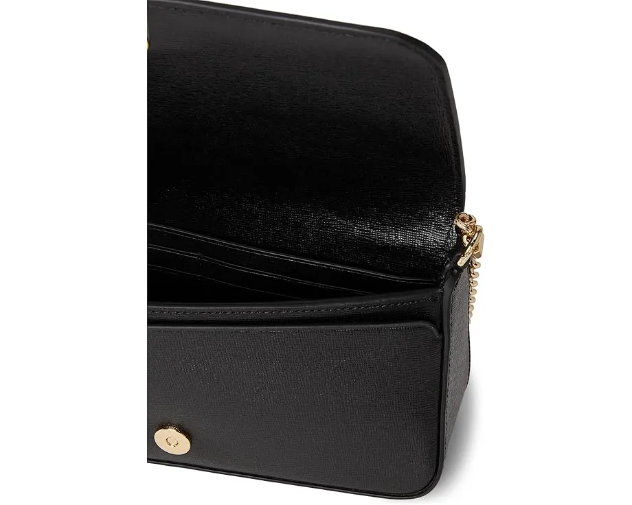 Кожаный кошелек на цепочке Devin Saffiano от Kate Spade New York с отстегивающимся ремнем