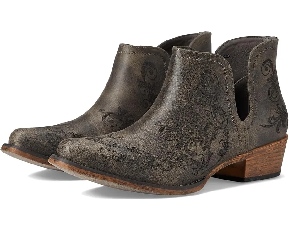 Ковбойские сапоги Ava Laser с лазерной перфорацией и квадратным каблуком