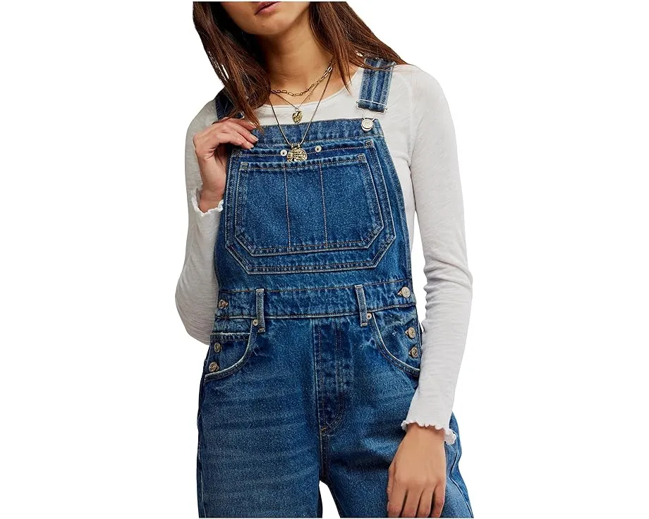 Комбинезон Free People Deep Trance из денима расслабленного кроя