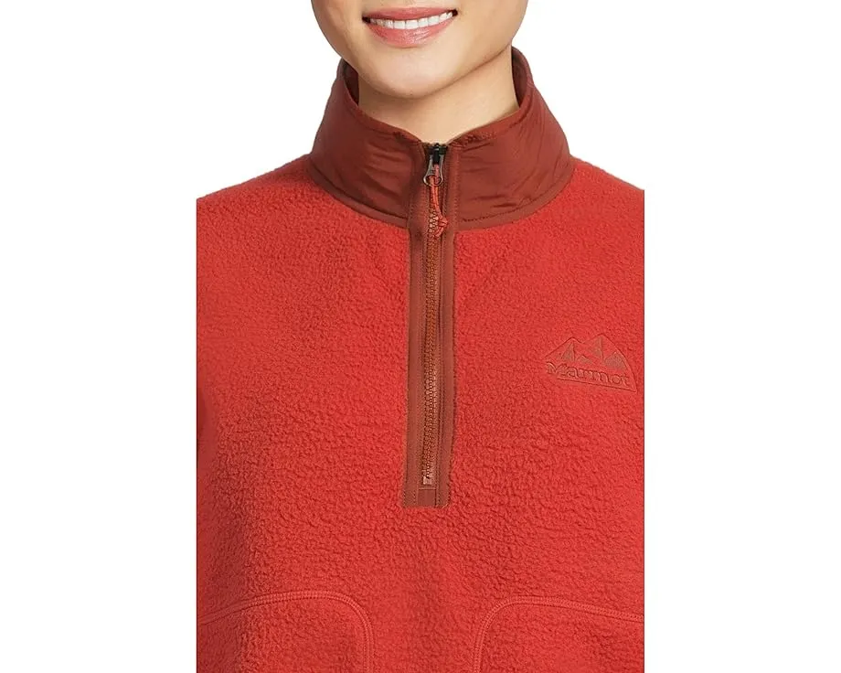 Толстовка Marmot Wanderer из высоковорсного флиса с накладками на плечах и локтях