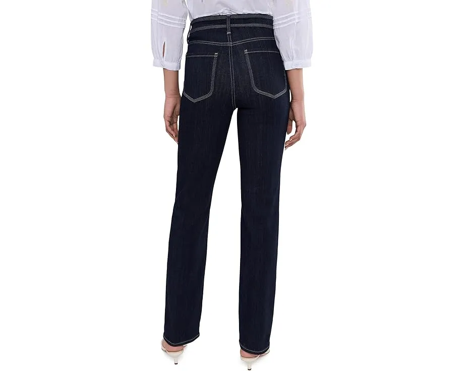 NYDJ Джинсы Straight с тройной строчкой в цвете Morningtides и технологией Sure Stretch