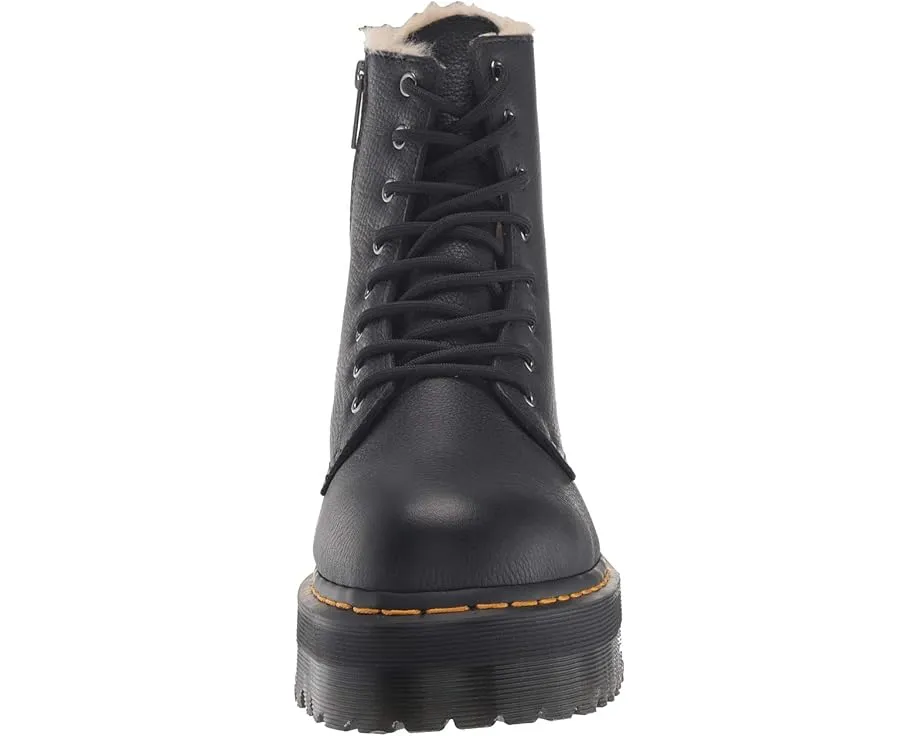 Ботинки Dr. Martens Jadon на платформе с искусственным мехом и молнией внутри