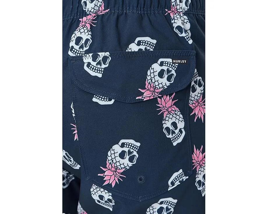 Шорты для серфинга Hurley Pineapple Skull с гибридным поясом и UPF 50+