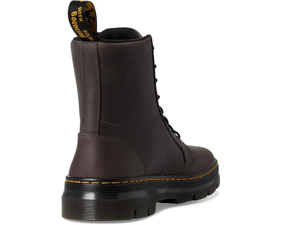 Ботинки Dr. Martens Combs Leather с прочной конструкцией и классической шнуровкой