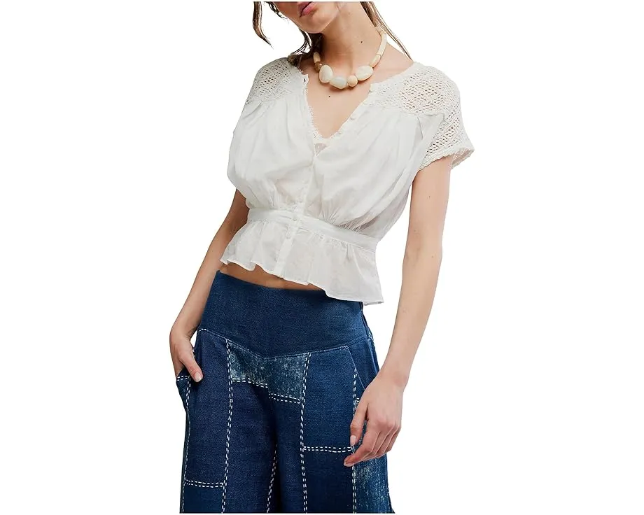 Топ с вышивкой Glimmer и кокеткой от Free People