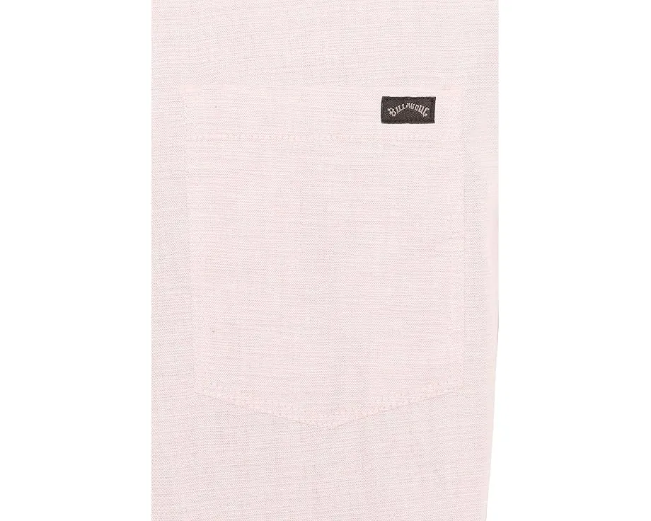 Повседневная рубашка Billabong All Day с коротким рукавом цвета пепельная роза