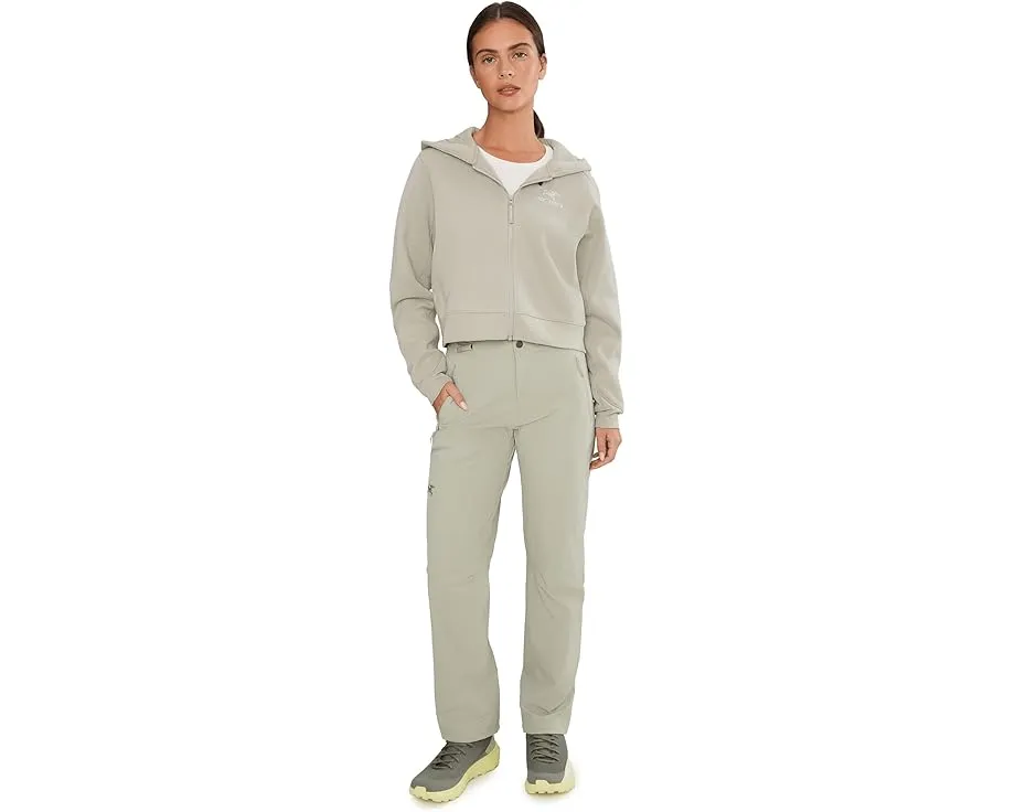 Кроп худи Arc'teryx Emblem Fleece Full Zip из флиса средней плотности