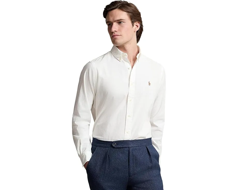 Классическая рубашка Polo Ralph Lauren из ткани шамбре