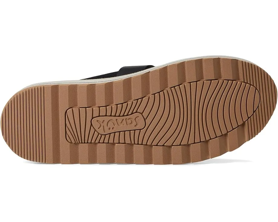 Мюли Sanuk Donna Sash-hey из смеси хлопка и льна с ремешком и платформенной подошвой