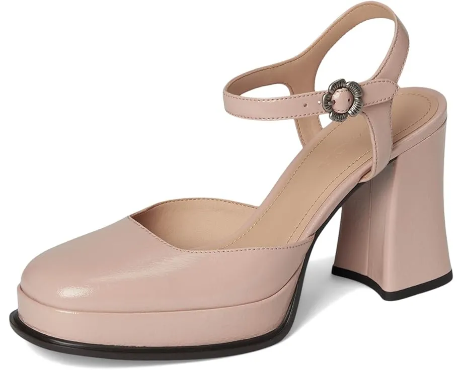 Туфли COACH Pump With Tea Rose с квадратным носком
