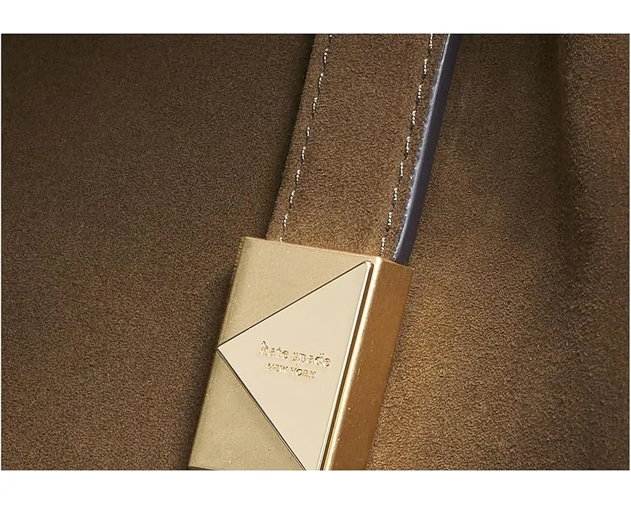 Сумка-тоут кроссбоди Deco из галеречной кожи и замши с двумя ремнями Kate Spade New York