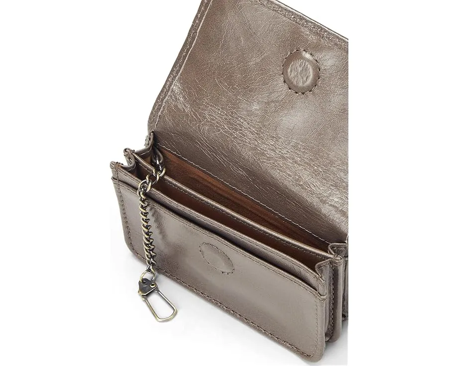 Картхолдер Hobo Jill Flap Card Case из полированной кожи с магнитным клапаном