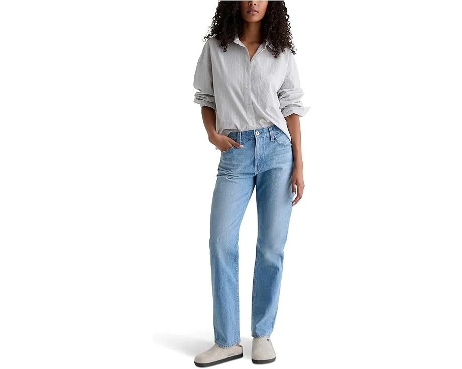 Джинсы AG Jeans The Boyfriend Mid Rise Relaxed Fit свободного кроя