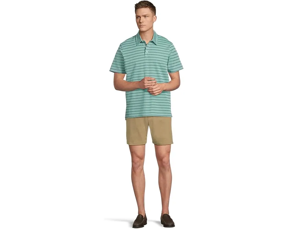 Поло L.L.Bean Comfort Stretch Performance в полоску с коротким рукавом и эластичной тканью пике