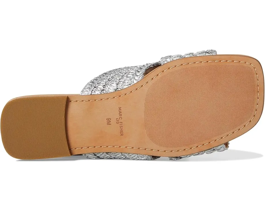 Сандалии Marc Fisher LTD Narda с квадратным носком из искусственной рафии