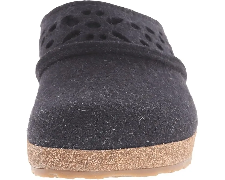 Домашние тапочки Haflinger Lacey из шерстяного войлока с пробковой стелькой