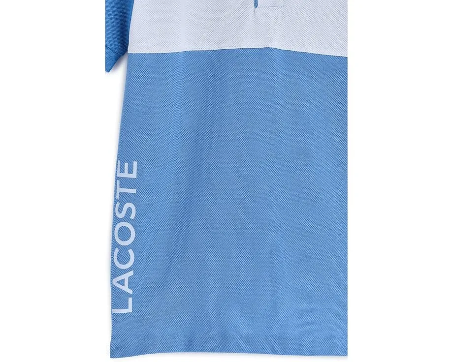 Футболка поло Lacoste с цветными вставками для школьников