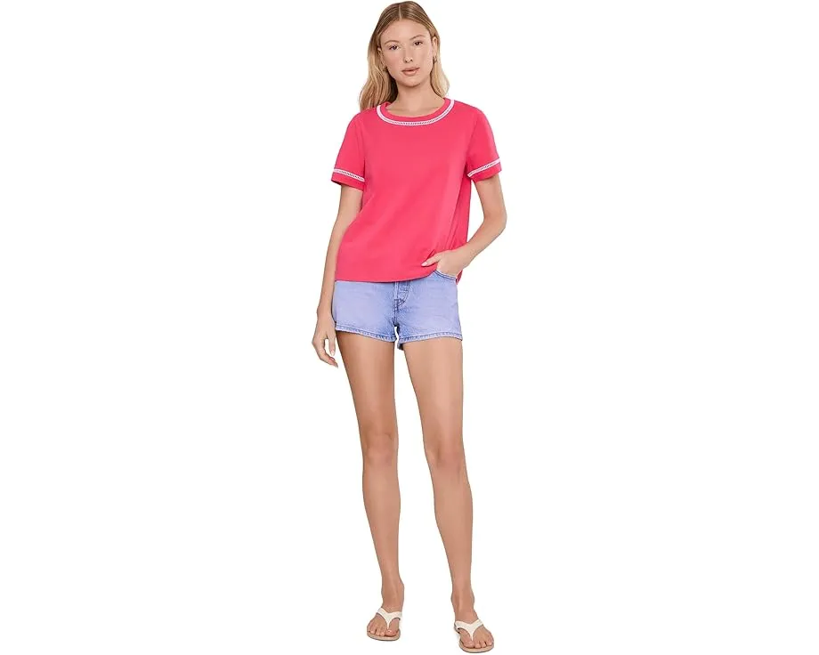 Топ Clairmont Ladder Lace Knit от Lilly Pulitzer с вставками из кружева и каре