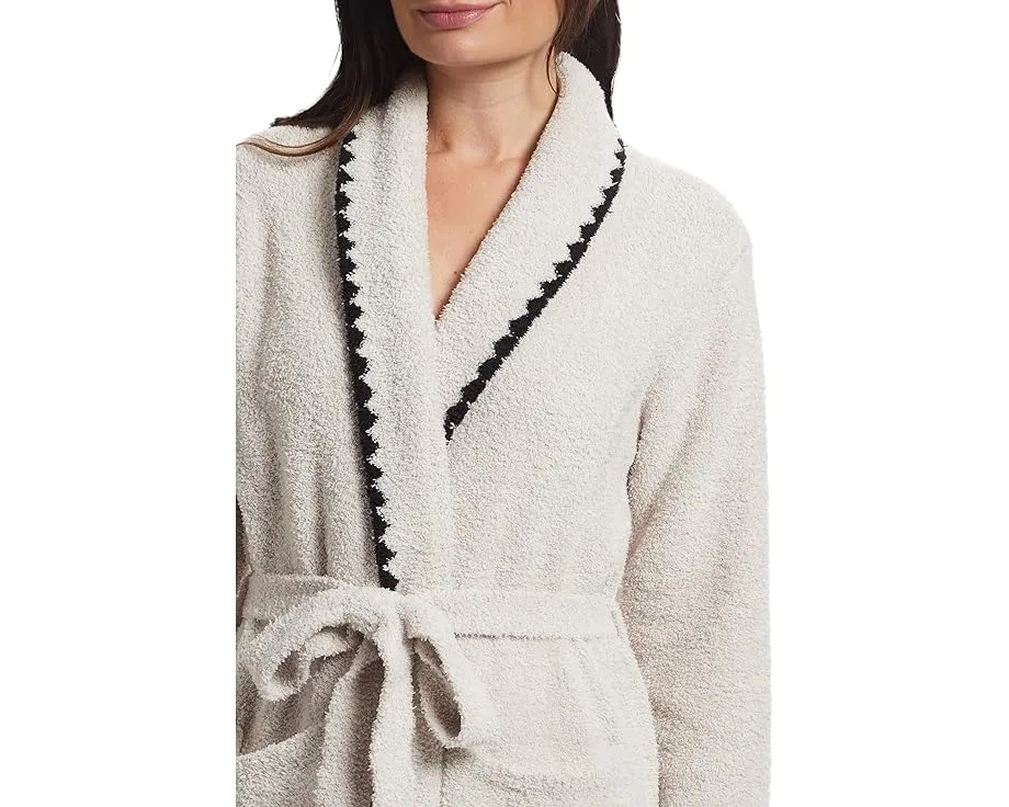 Халат Barefoot Dreams Cozychic с отделкой blanket stitch и поясом