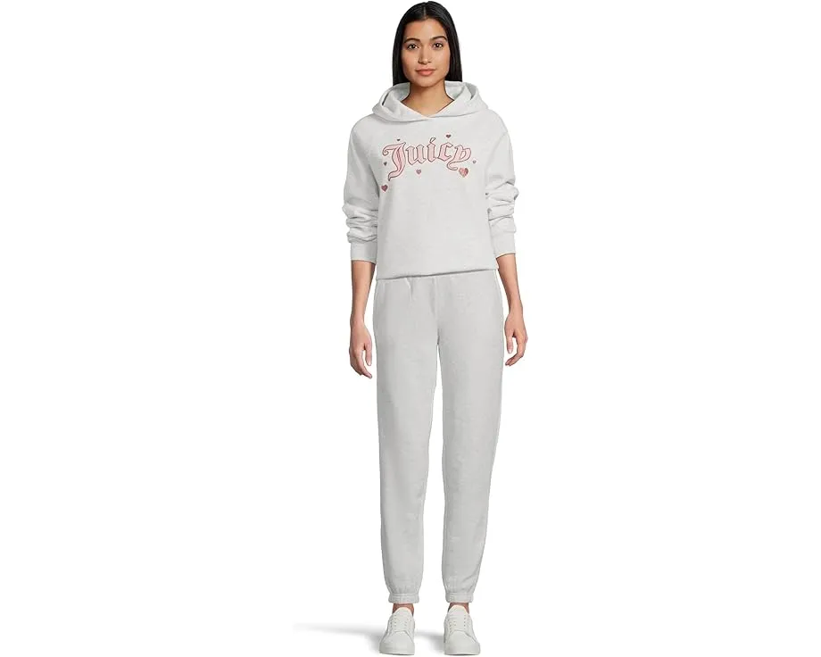 Худи Juicy Couture с регланными рукавами и пайетками Juicy спереди и сзади