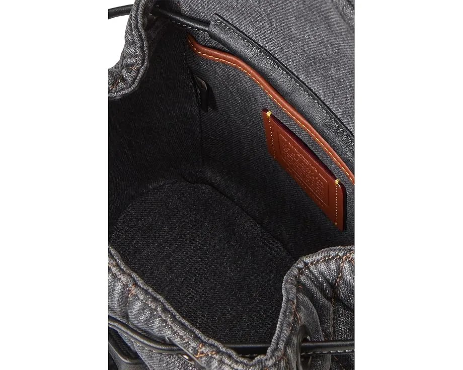 Рюкзак COACH Tabby Backpack с стежкой и цепочкой на плечо