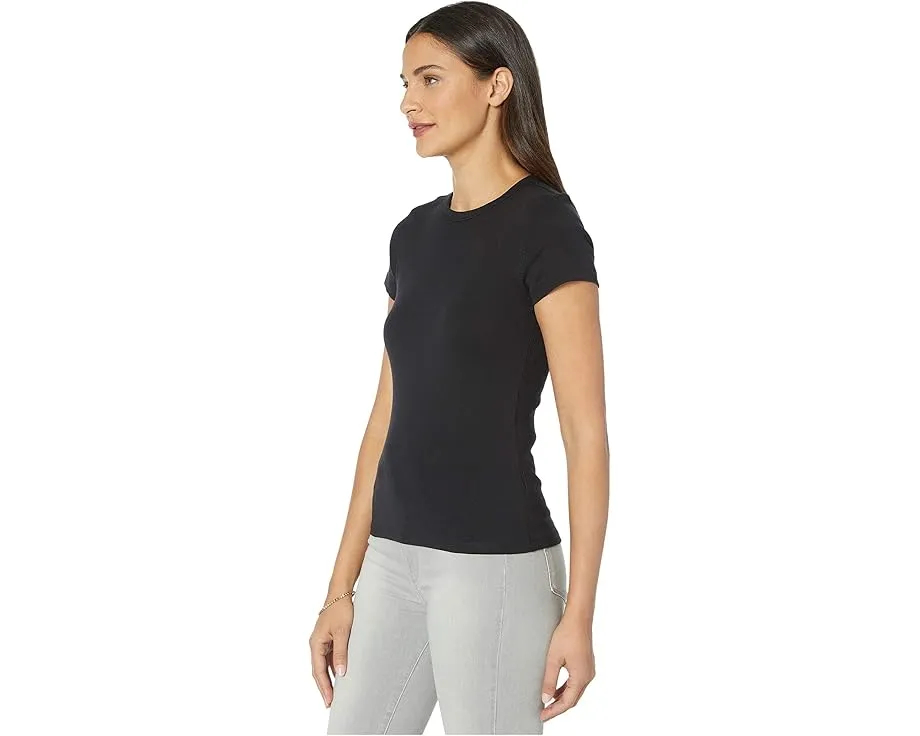 Футболка с коротким рукавом и круглым вырезом Lilla P из рибаны 1x1