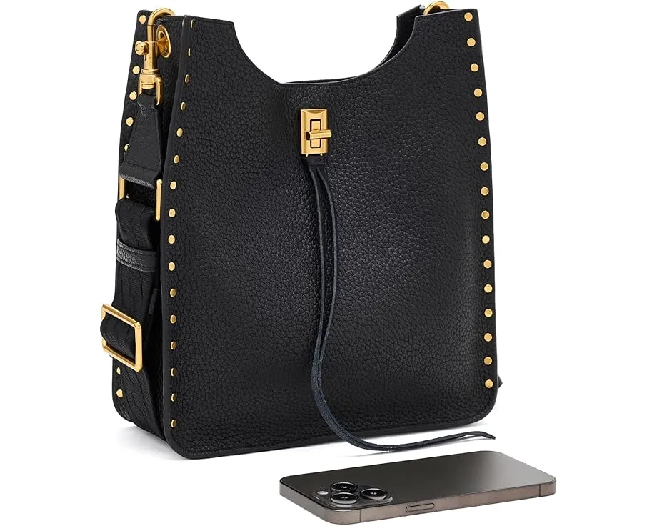 Сумка Rebecca Minkoff Darren Medium Feed из замши со съемным ремнем