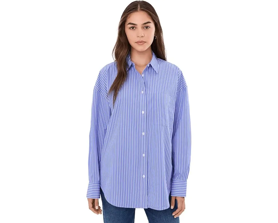 Свободная рубашка Coastal Poplin из органического хлопка от Faherty