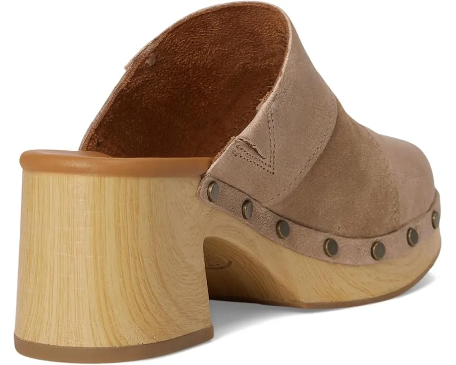 Сабо Kork-Ease Tay на каблуке в стиле пэчворк