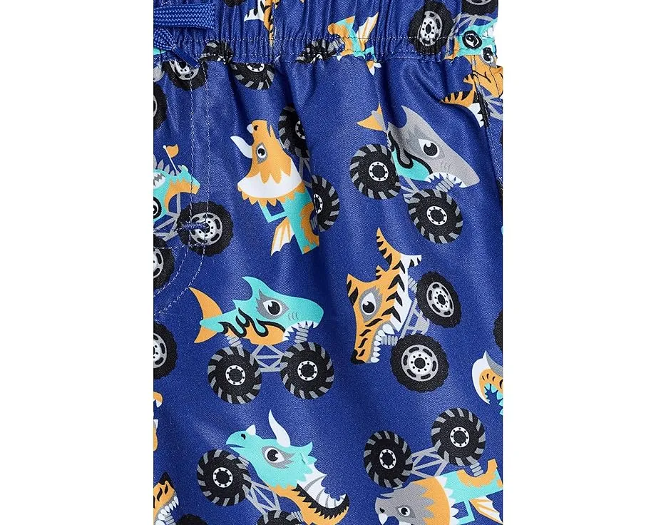 Плавательные шорты Truck Boardshorts Deux par Deux с принтом монстр-траков
