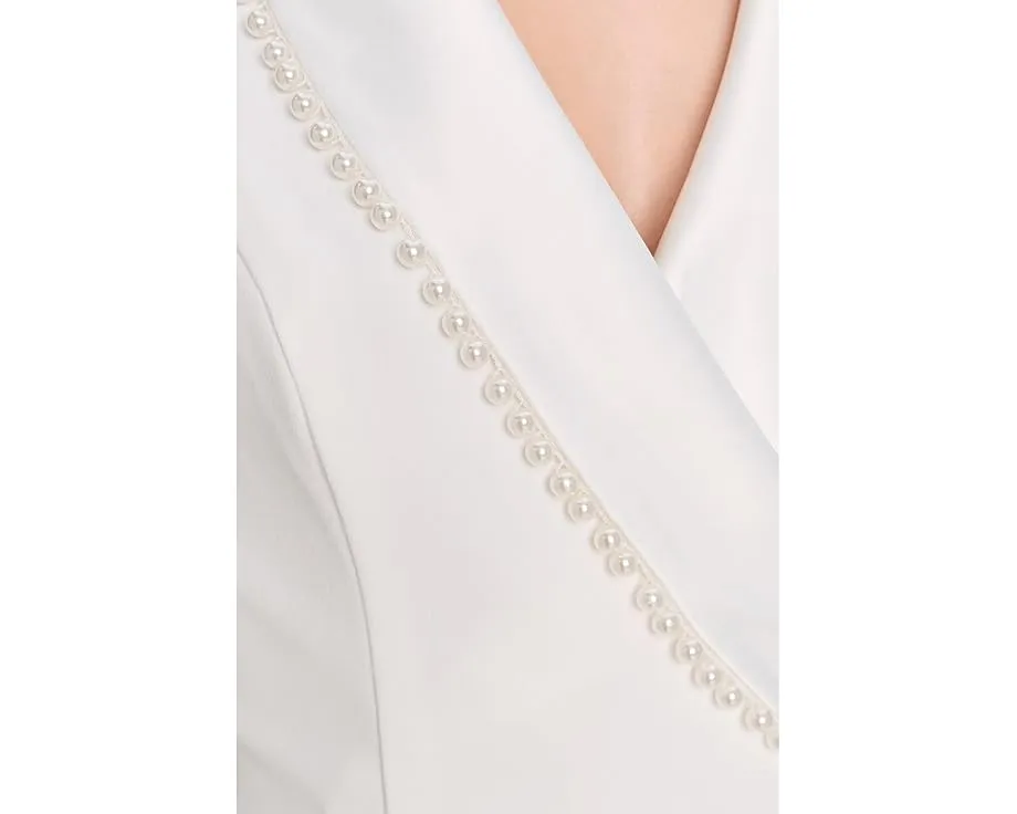 Комбинезон Pearl Crepe с жемчужным декором от Adrianna Papell