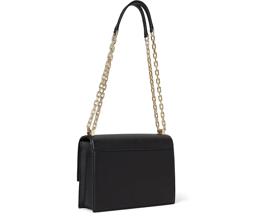 Плечевая сумка Kate Spade New York Deco с цепным ремнем из тисненой кожи