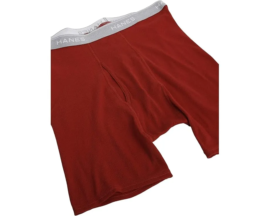 Трусы боксеры Hanes Cool Dri с влагоотводящей тканью и поясом ComfortFlex упаковка 10 штук