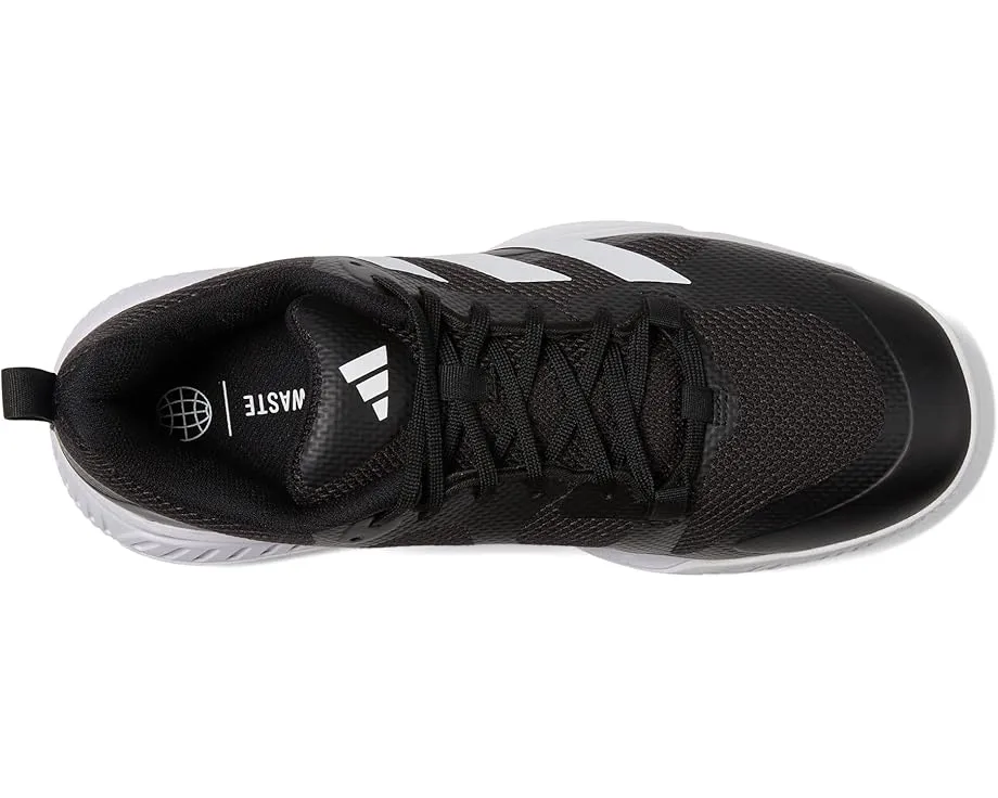 Кроссовки Adidas Court Team Bounce 2.0 с текстильным верхом и фирменными полосками