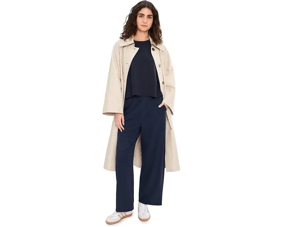 Брюки Eileen Fisher из стрейч-джерси с перекрестным переплетением и прямыми штанинами