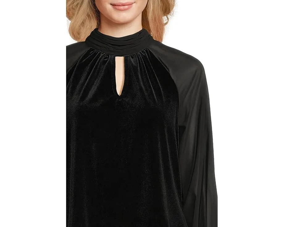 Топ Vince Camuto с воротником стойкой и длинным рукавом