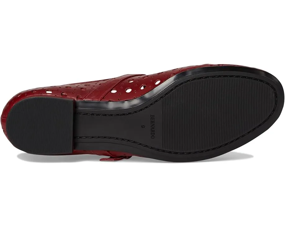 Балетки Bernardo Borden Perf с перфорированной кожей и круглым носком