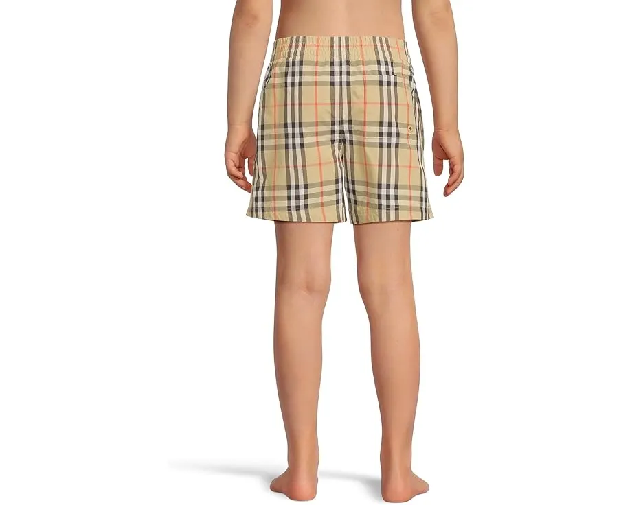 Плавки Atticus в клетку Burberry Kids с эластичной талией