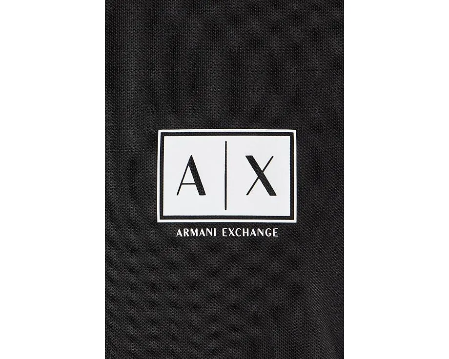 Поло Armani Exchange с блочным логотипом