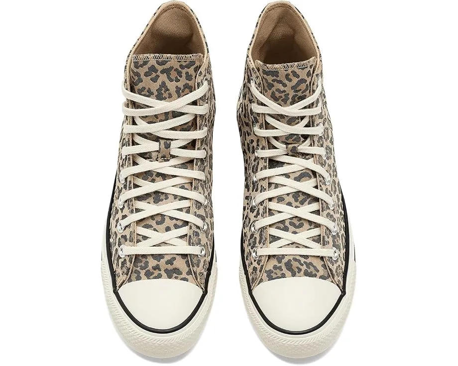 Кеды Converse Chuck Taylor All Star Leopard Jacquard с леопардовым принтом
