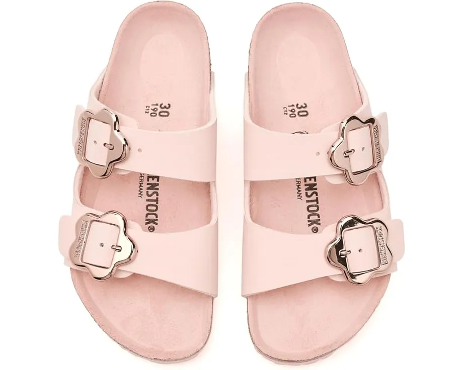 Детские сандалии Birkenstock Arizona с цветочной пряжкой и пробковой стелькой