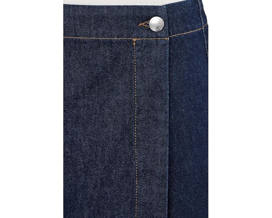 Джинсовая мини-юбка Madewell Denim Wrap Mini Skort на пуговицах